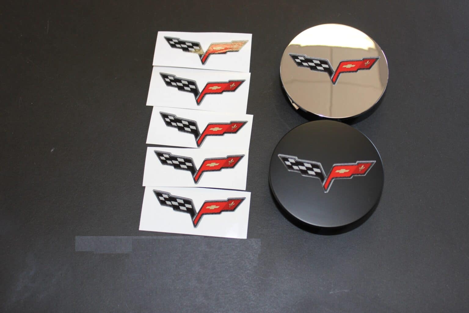 2005 2013 C6 Corvette Logo Decals For Center Caps Corvette Garage