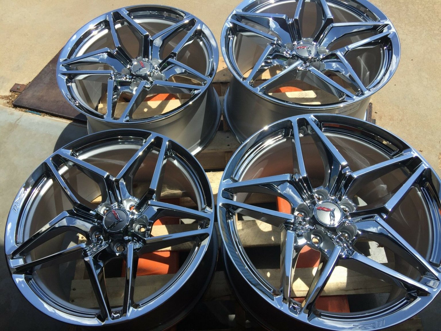 Gm Oem C7 Zr1 Chrome Corvette Wheel Set